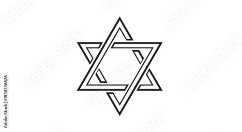 Interlocking geometric star symbol representing faith spirituality and cultural