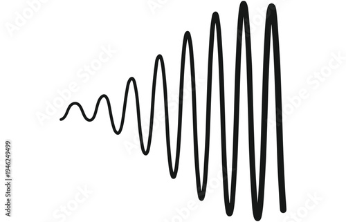 Audio Signal Waveform Icon – Sound Frequency, Music Visualization and Digital Audio Technology Symbol