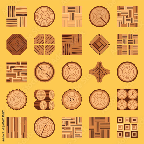 Collection of Wood Texture and Grain Patterns