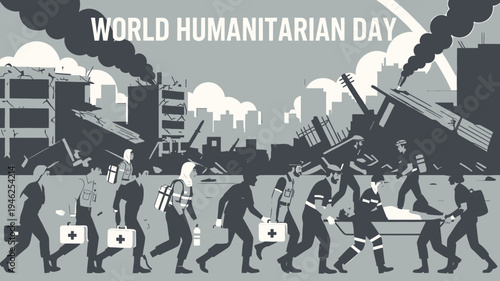 World Humanitarian Day Vector Illustration vector illustration