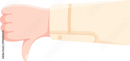 Hand Showing Thumbs Down Gesture