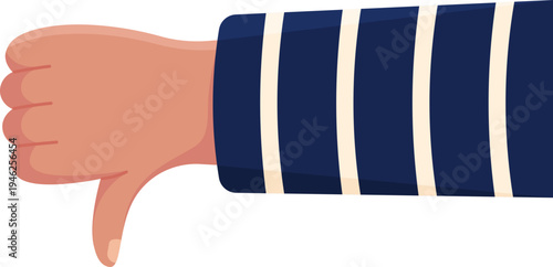 Hand Showing Thumbs Down Gesture