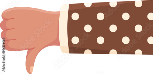 Hand Showing Thumbs Down Gesture