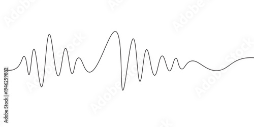 Sound waves design template. Set of podcast sound waves design. Vector Illustration