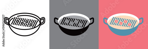 シンプルなもつ鍋のアイコン