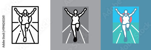 編集可能な大阪名物の企業看板アイコン
