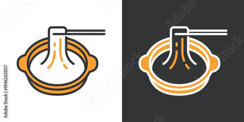 シンプルな湯葉のアイコン