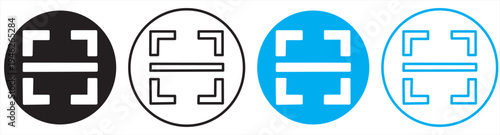 scan qr code icon scanning code sign. code scanner icon. barcode icons