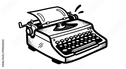 Vintage Typewriter Machine for Writing and Communication.