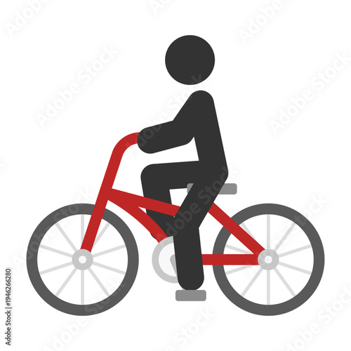 自転車に乗る人のピクトグラム