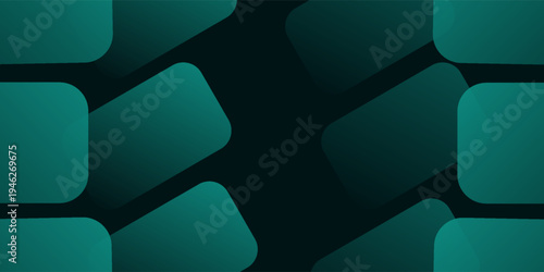 Modern abstract luxury banner, abstract green and black polygon elegant background vector for branding presentation or product ads bg