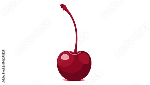 Fresh Cherry Fruit Vector Graphic for Food & Beverage Designs