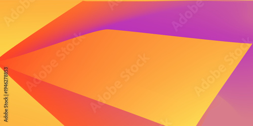 Sunset gradation background. Warm gradient yellow, orange purple hues blending, perfect for autumn design, seasonal presentation projects. Wavy light line backdrop. Vector vibrant bg.