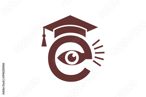 Education and learning concept logo design.