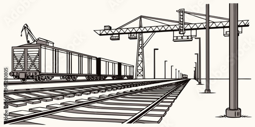 bridge silhouette vector illustration