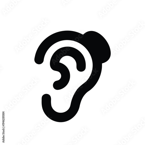 Hearing Aid Icon Vector Illustration