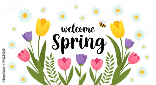 Springtime Blooms and Buzzing Bees A Vibrant Welcome to the Season of Renewal