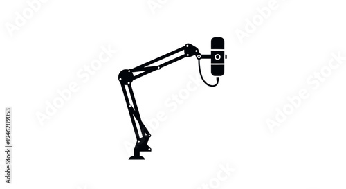 Adjustable Desk Microphone on Flexible Arm.