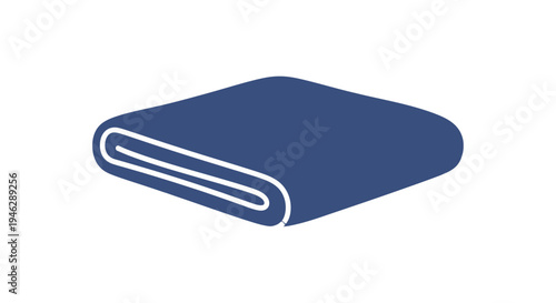 Blue Rolled Up Blanket or Mattress.