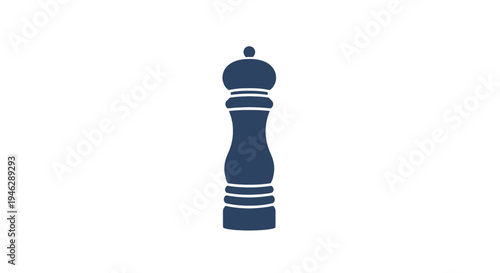 Blue Pepper Grinder Kitchen Utensil.