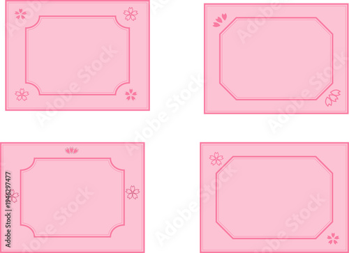 桜クラシック風フレーム2