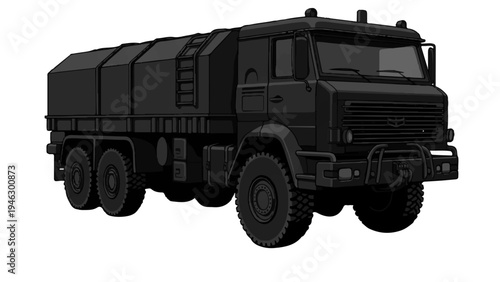 Military truck in battlefield transport,Heavy duty military cargo truck,Army transport truck for military operations