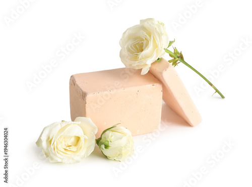 Decorative podiums with bea...