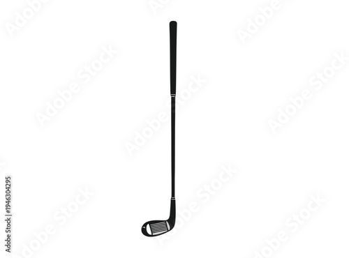 Golf Club Head Closeup on White Background.
