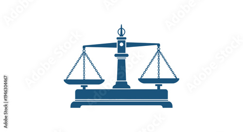 Simple Illustration of Balance Scales Icon.