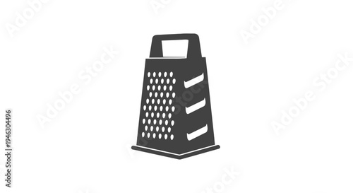 Black Kitchen Grater with Multiple Blades.