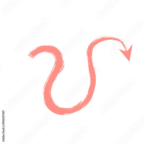 cute colorful crayon arrows on white background