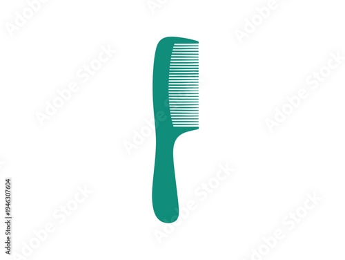 Green Hair Comb with Wide Teeth.