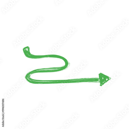 cute colorful crayon arrows on white background