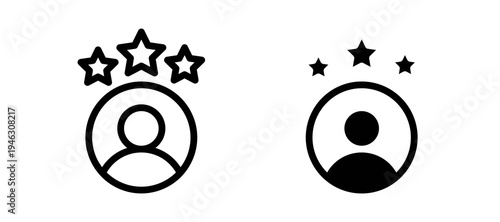 Customer feedback icon in black color for website or app.