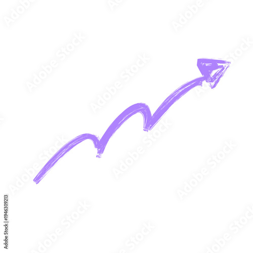 cute colorful crayon arrows on white background