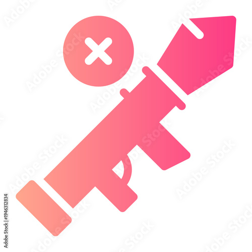 delete gradient icon