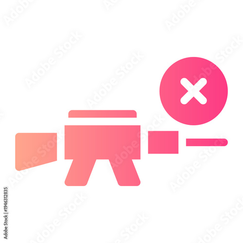 delete gradient icon