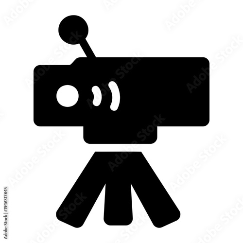 Live streaming Solid icon