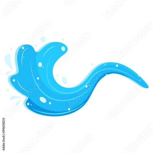 Fluid Splash Design with Modern Flair and Motion Bubbles Abstract Water Ripple Effect