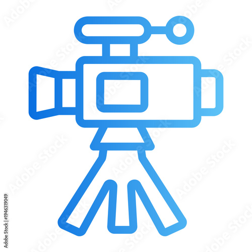 Video camera Line Gradient Icon