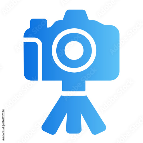 Vlogging camera Line Gradient Icon