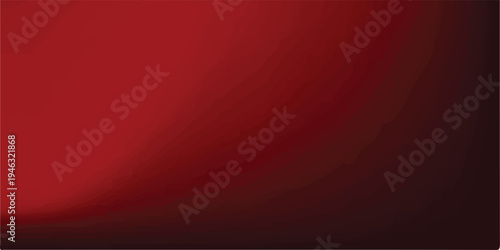 Sultry Dark red abstract gradient background design. Curling wave of red on dark red background. Dark red banner. Vector Illustration.