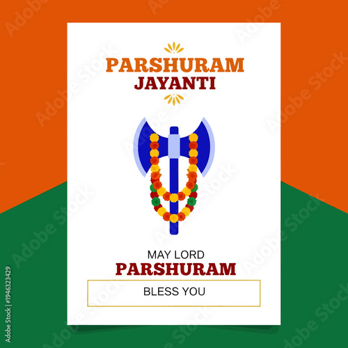 Lord Parshuram Jayanti Celebration with Traditional Indian Decorations and Colorful Lights