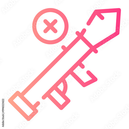 delete gradient icon