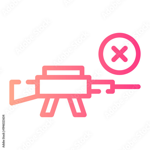 delete gradient icon