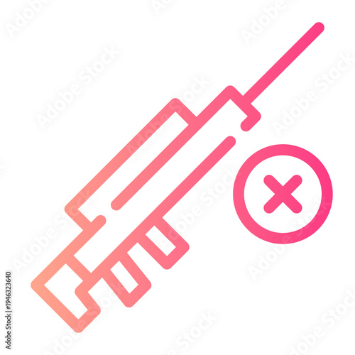 delete gradient icon