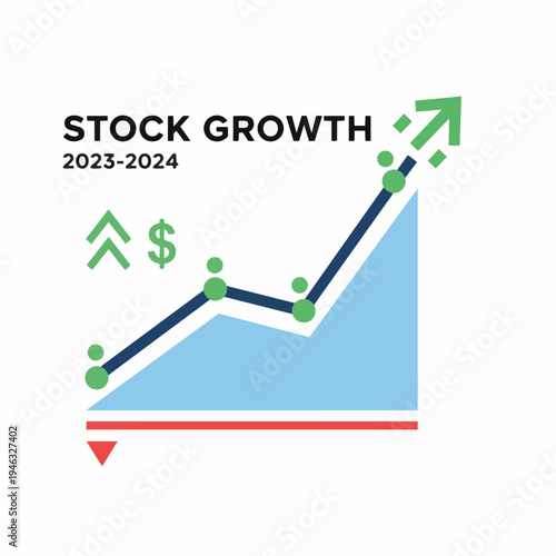 Dynamic visual representation of market expansion and investment returns, highlighting a positive financial growth trajectory