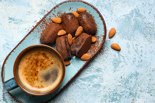 Plate with sweet chocolate ...