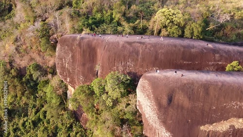 クジラ岩の空撮　ブンカーン県・タイ　Hin Sam Wan, 3 whale rock, Thailand　Drone Shooting