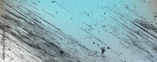 Abstract corroded colorful background Gray distressed textured brush stroke background with white negative space
 